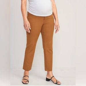 Old Navy Maternity NWT Full Panel Pixie Straight Ankle Pants